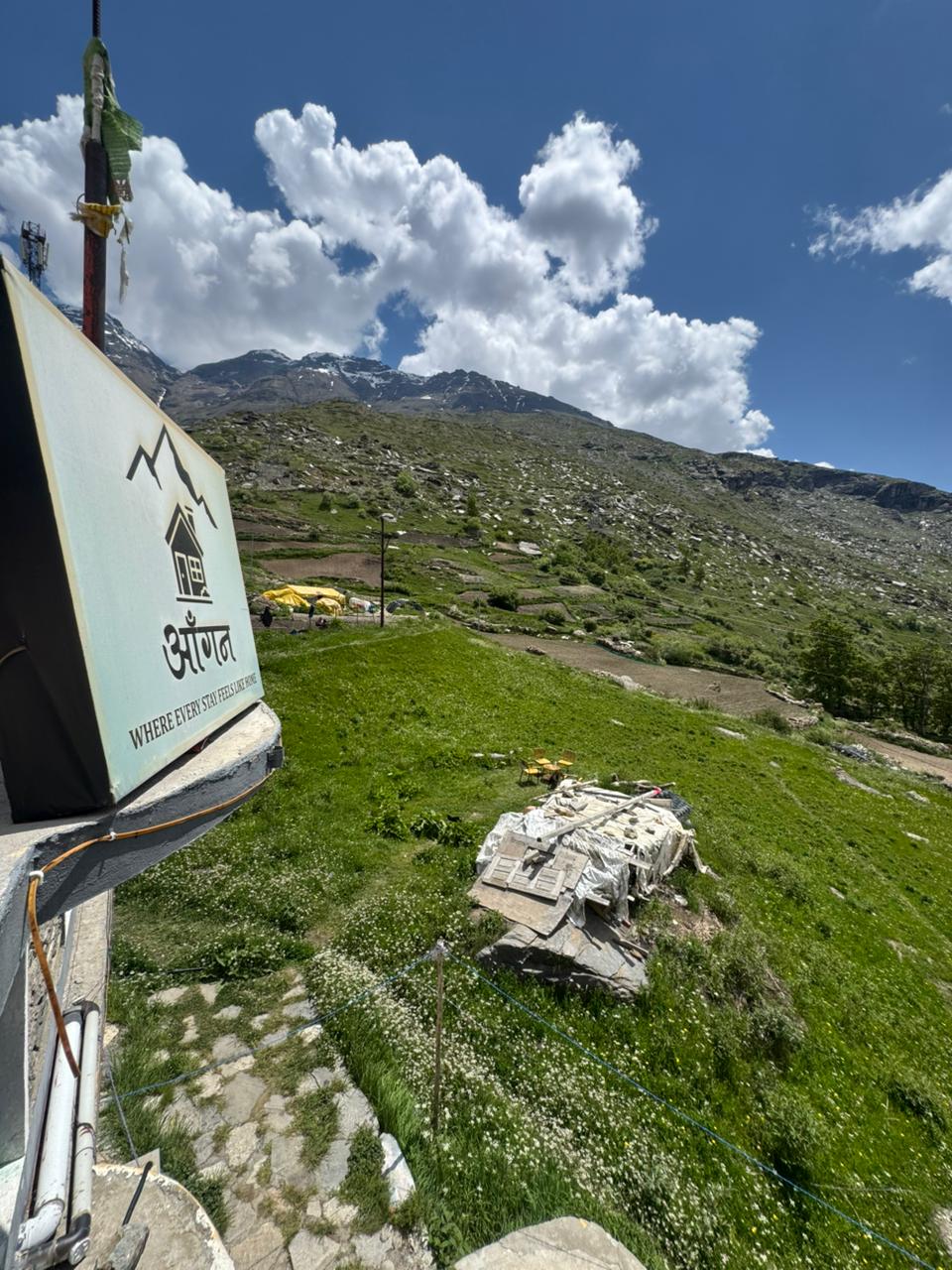 Himalayan mountain valley view